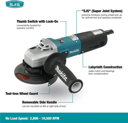 MAKITA ANGLE GRINDER 9565CV 5-INCH VARIABLE SPEED