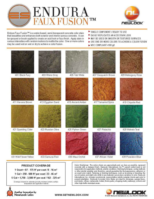 Endura Faux Fusion Stain Color Pigment 8oz