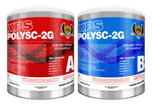 ODORLESS POLYASPARTIC SLOW CURE FLOOR COATING - XPS SC POLY 2 GAL. KIT